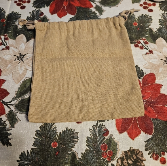 Christian Louboutin Tan Drawstring Dust Bag 8" x 8" - Picture 2 of 3